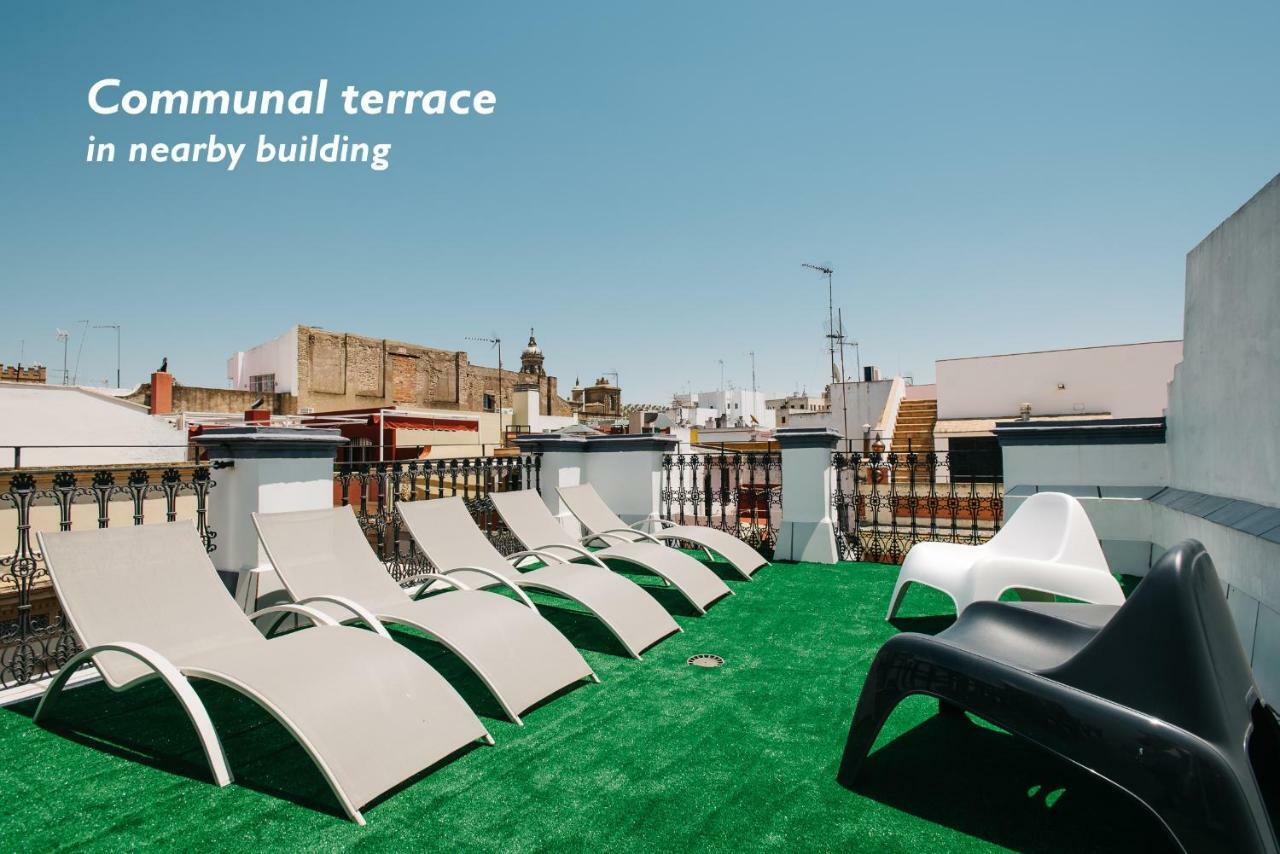 Hostly Acetres 1B-2B Center-Fibre-Conmunal Terrace-Parking Optional เซบีญา ภายนอก รูปภาพ